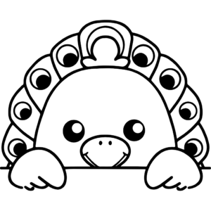 kleurplaat pauw moeilijk