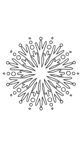 kleurplaat sneeuwvlok kind