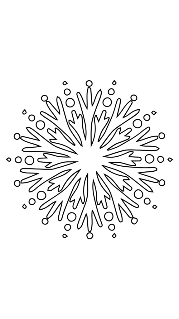 facili disegni fiocchi di neve