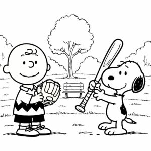 desenhos do snoopy para colorir