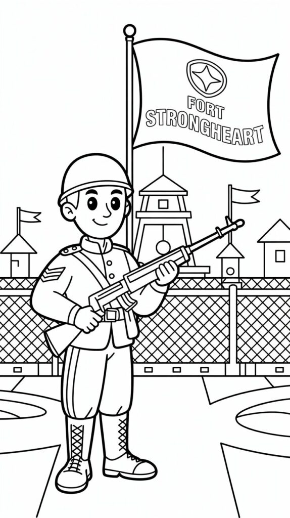 kleurplaat soldaat tweede wereldoorlog