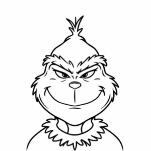coloriage grinch noel