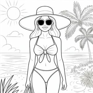 kleurplaat topmodel zeemeermin