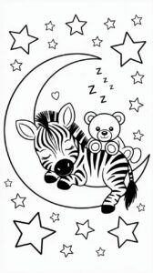 kleurplaat voor volwassenen zebra