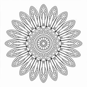 kleurplaat zonnebloem