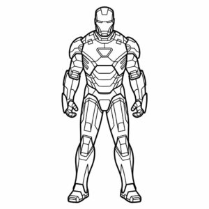 kleurplaten iron man