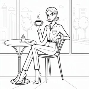 kleurplaten topmodel aankleden