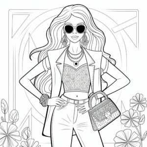 kleurplaten van topmodel