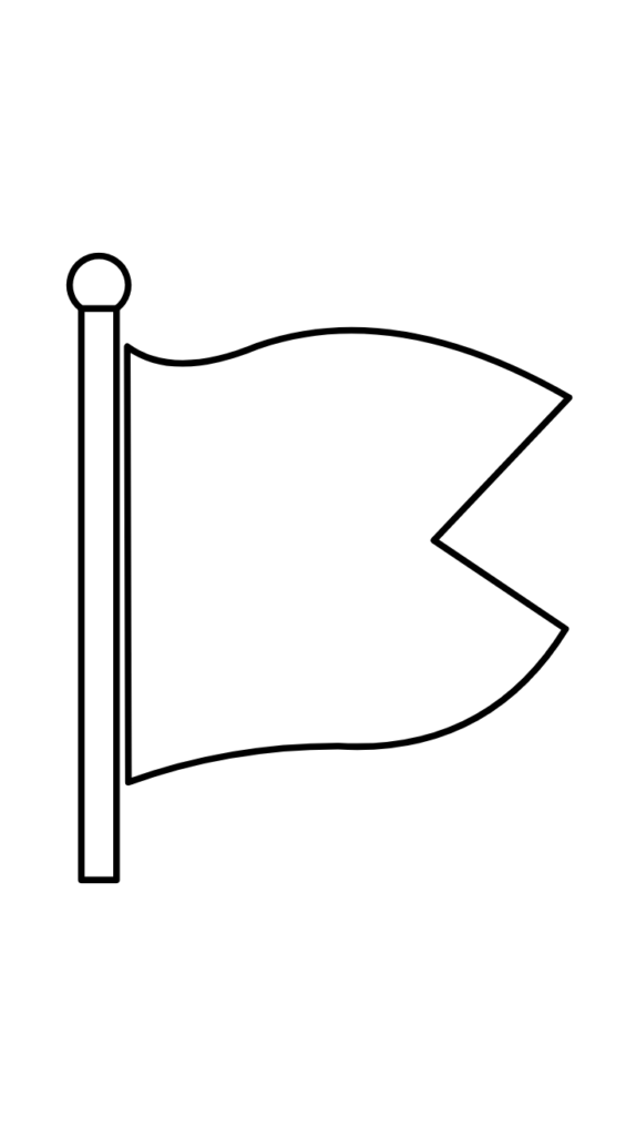 lege vlag kleurplaat