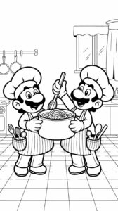 immagini super mario e luigi da colorare