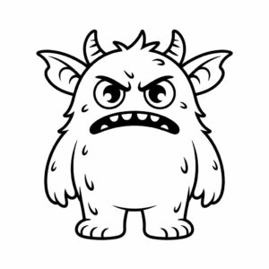 monster kleurplaat