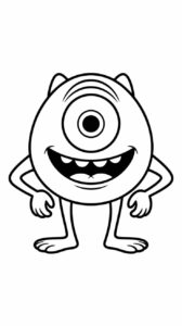 monsters inc kleurplaat