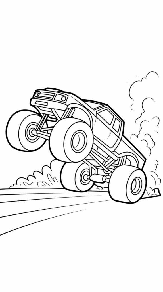 monstertruck tekening