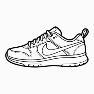 nike schoen tekening