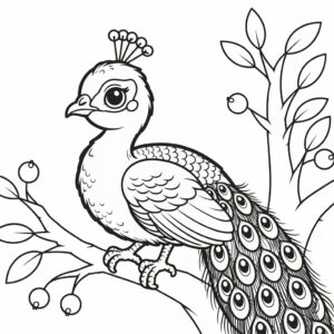 pauw tekening makkelijk