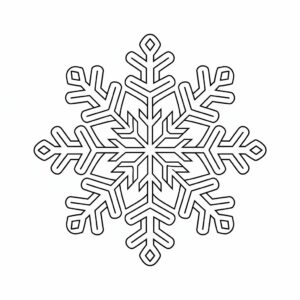 sneeuwvlok kleurplaat