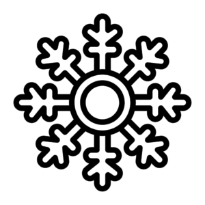 sneeuwvlok tekenen en kleuren