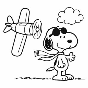 Snoopy para colorir