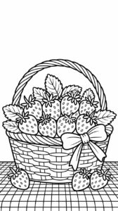 immagine fragola da colorare