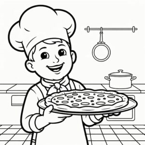 tekenen makkelijk pizza