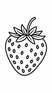 disegno da colorare fragola