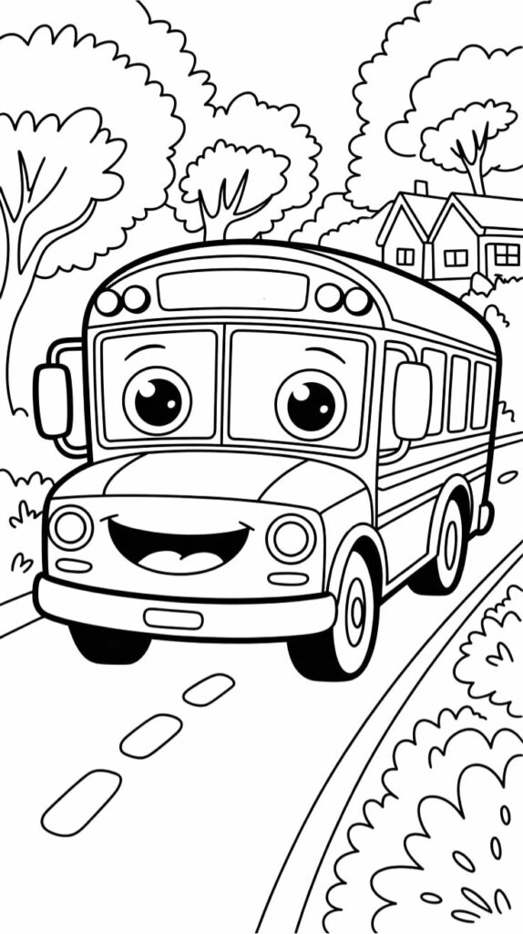 tekening bus
