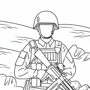 tekening romeinse soldaat