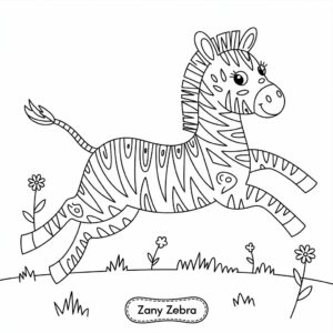 tekening zebra
