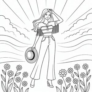 topmodel kleurplaat man