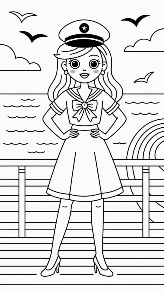 topmodel kleurplaten