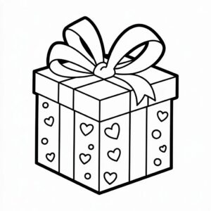 ausmalbild geschenke