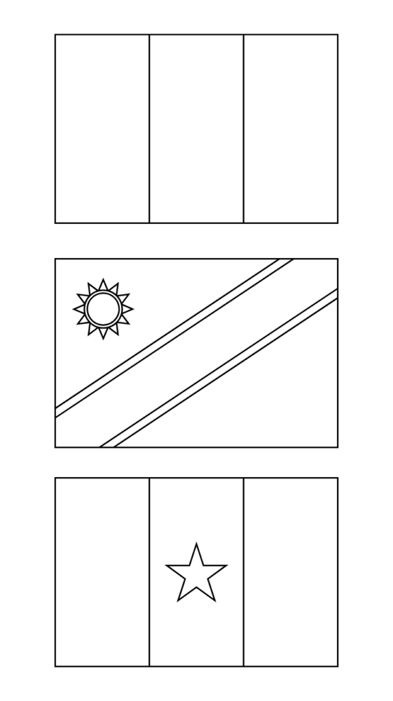 vlag nederland kleurplaat