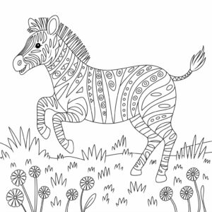 zebra tekenen