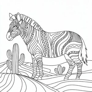 zebra tekenen makkelijk