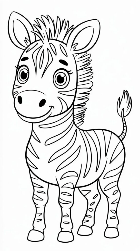 zebra tekenen makkelijk in stappen