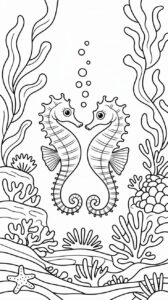 Cómo dibujar un caballito de mar paso a paso