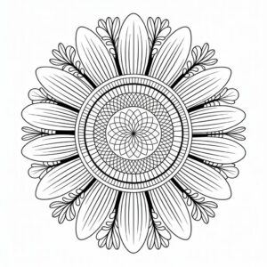 zonnebloem tattoo tekening