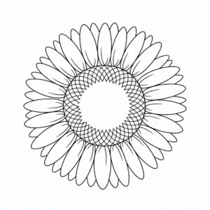 zonnebloem tekenen moeilijk