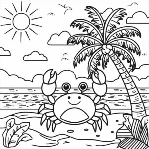 zonsondergang strand tekenen