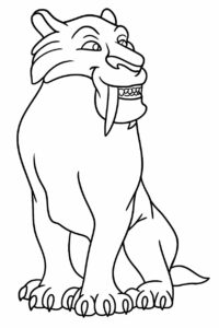 Diego de Sabeltandtijger Kleurplaten