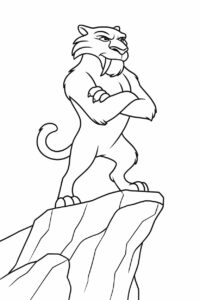 Diego de Sabeltandtijger tekening