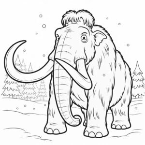 Manny de Mammoth tekening