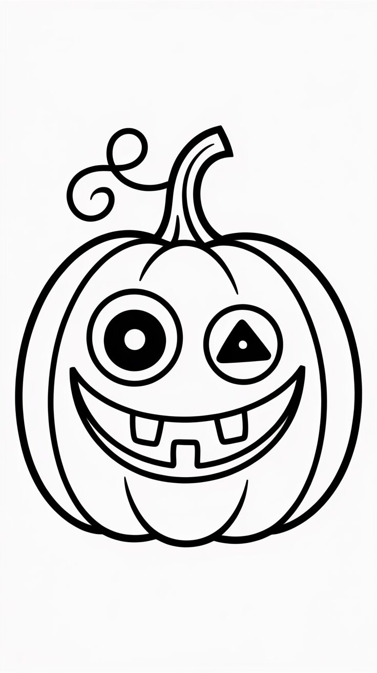 Printbare Jack-O’-Lantern Kleurplaat PDF