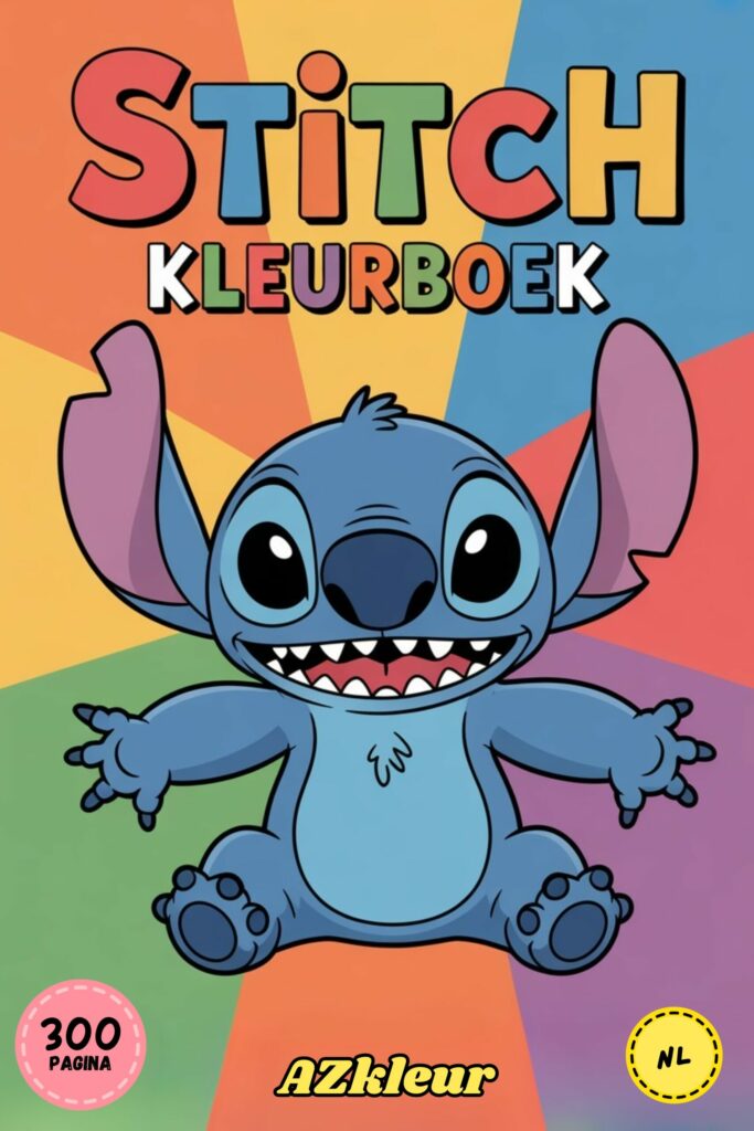 300 pagina Stitch kleurplaten