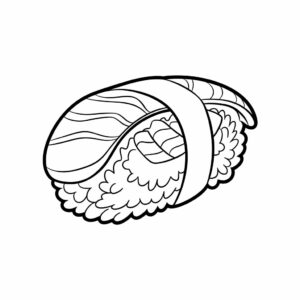 sushi tekenen