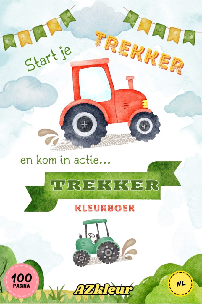 100 Pagina Trekker Kleurplaten