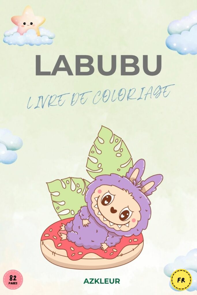 82 pages Labubu Livre de Coloriage