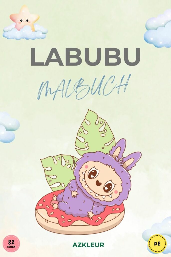 82 Seiten Labubu Malbuch