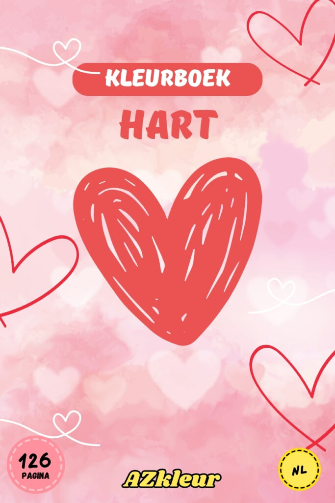 126 Pagina Hart Kleurboek