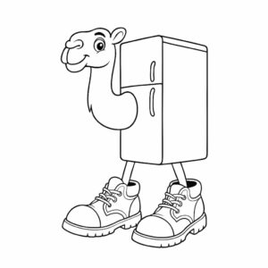 Frigo Camelo Ausmalbild